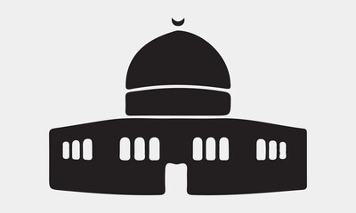 Mosque icons stock illustration