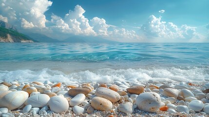 Waves and sea beautyfull beach