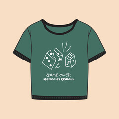 Woman Graphic Printed T-shirt Vector illustration design for fashion graphics, t shirt prints, tees, posters, stickers.