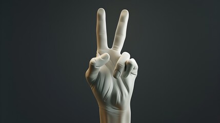 3d hands showing ok thumb up