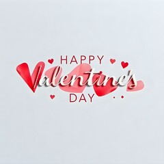 Happy Valentine's day watercolor vector illustration