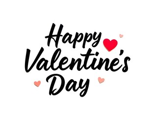 Fototapeta premium Happy Valentine's Day, red heart shapes