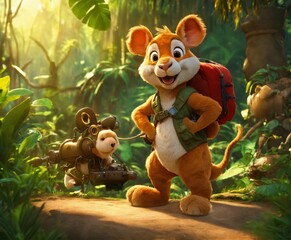 monkey in the forest