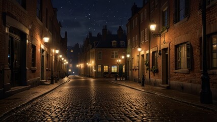 Fototapeta premium old street in the town