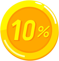 10% cashback icon