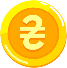 ₴，Ukrainian  hryvnia  coin
