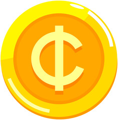 ₵，Ghanaian  Cedi  Icon
