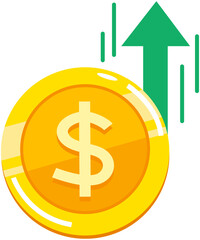 Money appreciation icon 