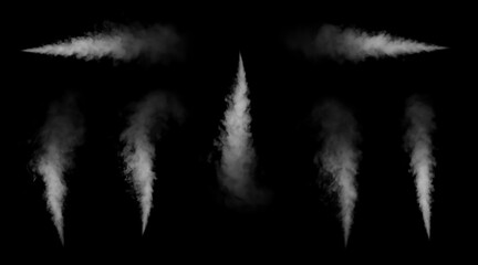 black smoke with fog and vapor background isolated png effect white coffee dust smoke cloud texture...
