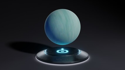 デフォルメされた天王星