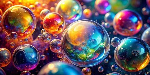 Colorful Abstract Bubbles Backgrounds for Design