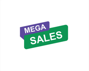 Mega Sale, Modern  button Vector Illustration of a purple Pedestal Platform Showcase Scene for Business Promotion, Flyer Template, Offers and Sales. Abstract geometry design background