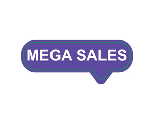 Mega Sale, Modern  button Vector Illustration of a purple Pedestal Platform Showcase Scene for Business Promotion, Flyer Template, Offers and Sales. Abstract geometry design background