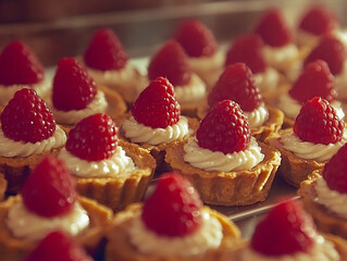  romantic raspberry white chocolate tartlets