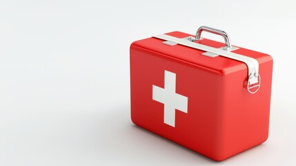 Creating Savings Fund for Future Emergencies with a Red First Aid Kit