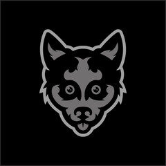Fototapeta premium WOLF HEAD ICON LOGO.
