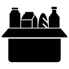 Food Bank Icon Glyph