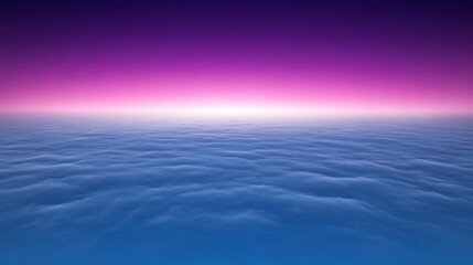 Obraz premium Serene Ocean Meets Purple Twilight Sky
