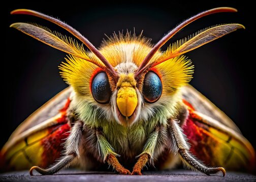 Close-up Portrait of a Moth (Polilla) with Soft Lighting