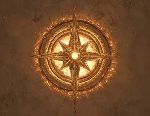 Golden Compass Rose