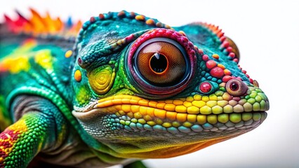 Fototapeta premium Uncommon Creature Close-up - Intriguing Features, Vivid Colors