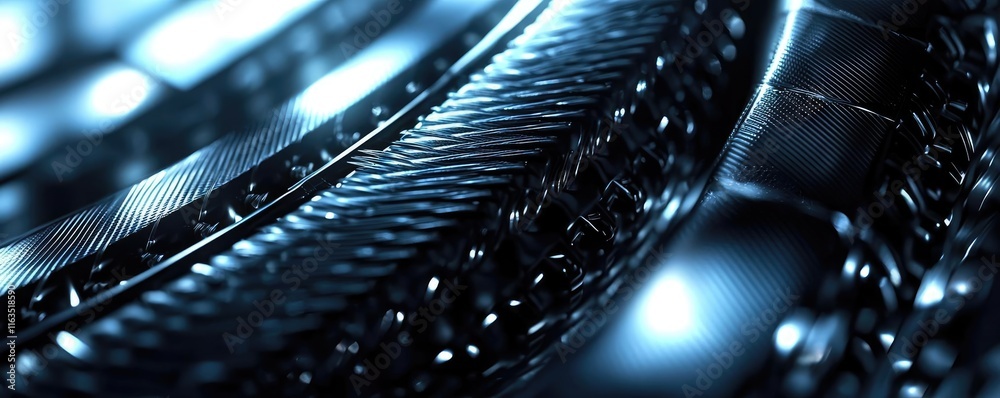 Poster brushed abstract background concept. close-up of intricate metallic machinery showcasing sleek desig