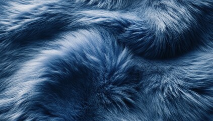 Obraz premium Abstract Blue Fur Texture: A Deep Dive into Softness and Fluffiness