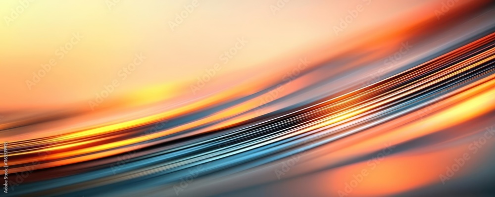 Aufkleber Brushed abstract background concept. Abstract image showcasing vibrant colors and smooth curves creating a dynamic composition.