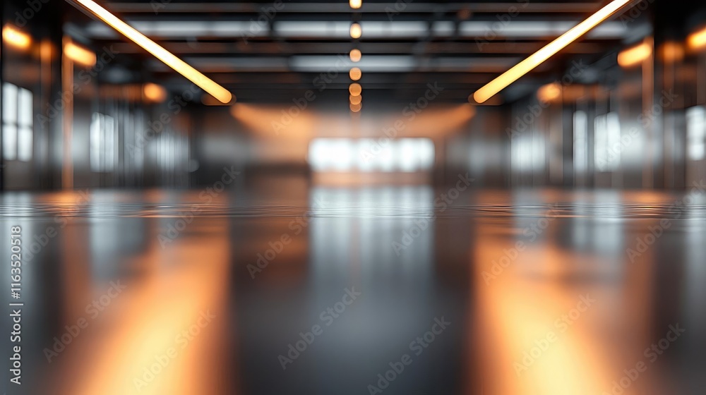 Poster brushed abstract background concept. modern interior with sleek lighting and reflective surfaces, cr
