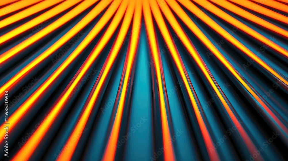 Aufkleber Brushed abstract background concept. Vibrant rays of color create a stunning abstract pattern for creative designs.