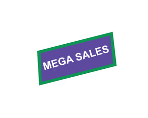 Mega Sale, Modern button Vector Illustration of a  Cylinder Pedestal Platform Showcase Scene for Business Promotion, Flyer Template, Offers and Sales. Abstract geometry design background