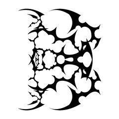 black and white tattoo design