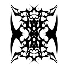 black and white tattoo design