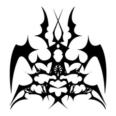 black and white tattoo design