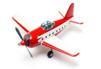 Toy airplane with isolated on white background