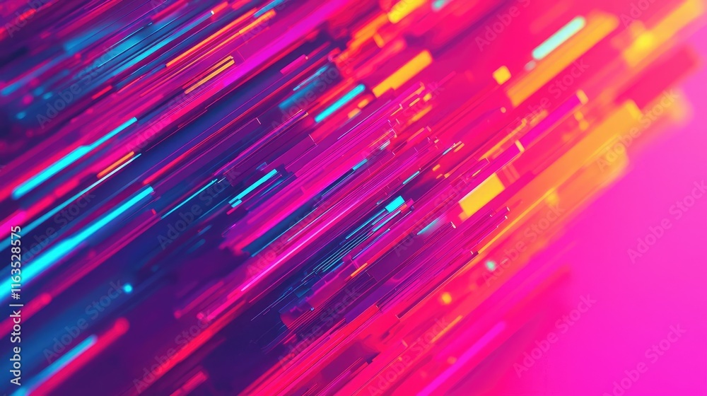 Aufkleber Splatter abstract background concept. Vibrant abstract background with dynamic lines in neon colors.