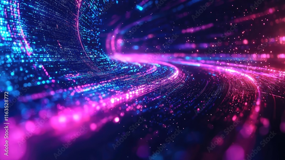 Aufkleber splatter abstract background concept. abstract neon lights in vibrant pink and blue colors create a 