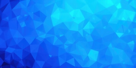 Fototapeta premium Abstract Blue Polygonal Mosaic Background Texture for Design