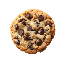Delicious Chocolate Chip Cookie Transparent Background.