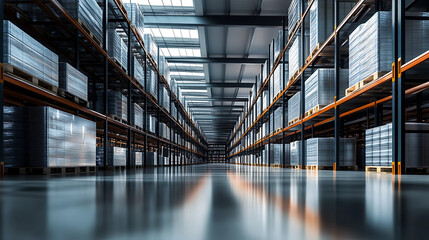 Obraz premium Huge distribution automatic warehouse