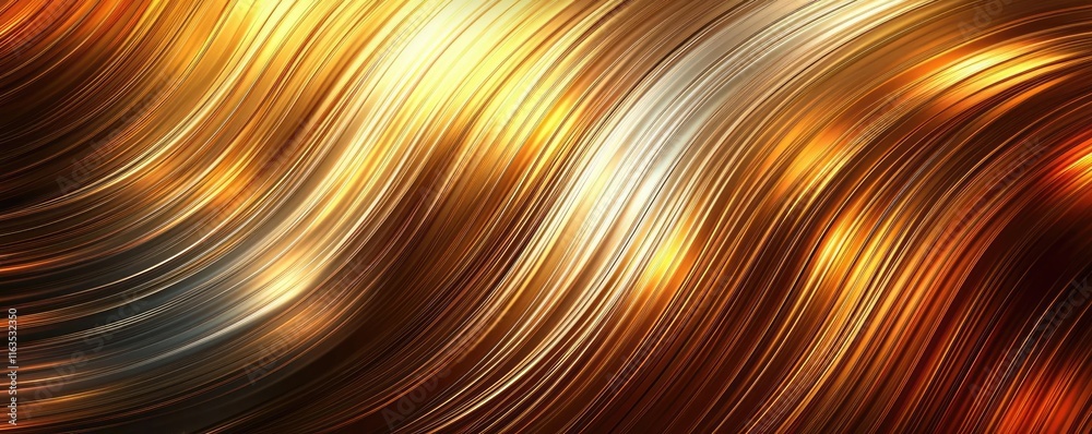 Poster brushed abstract background concept. shimmering, flowing lines of gold and silver create a dynamic a