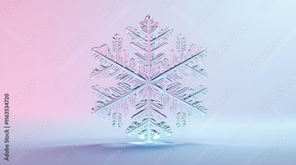 Poster Snowflake abstract background idea. Delicate snowflake design showcasing winter beauty and intricate patterns.