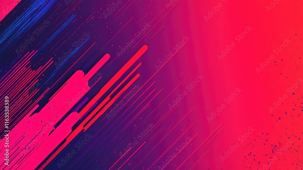 Poster Splatter abstract background concept. A vibrant abstract background with striking colors and dynamic lines creating movement.