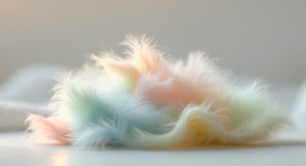 Obraz premium Multicolored zephyr or marshmallow in pastel colors