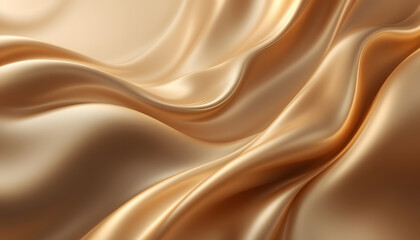 Fototapeta premium Golden Silk Drapery: Luxurious, Smooth, Abstract Texture