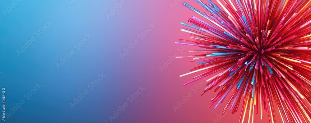 Poster Splatter abstract background concept. Vibrant explosion of color with dynamic rays radiating from the center.