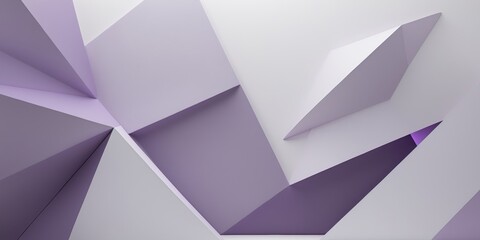 Abstract geometric background with purple and white polygonal structures