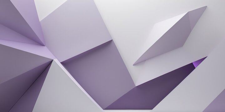 Abstract geometric background with purple and white polygonal structures