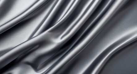 Elegant Dark Gray Satin Fabric Background for Corporate and Creative Projects