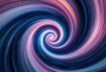 Obraz premium Abstract Swirling Spiral of Blues Purples and Pinks